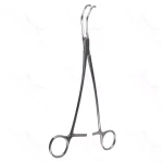 Pinza de vena cava Satinsky de 10" 3,2 cm de largo 8 mm de profundidad