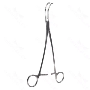 Pinza de vena cava Satinsky de 10" 3,2 cm de largo 8 mm de profundidad