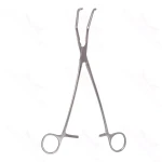 Pinza de vena cava Satinsky de 10" 5,0 cm de largo 13 mm de profundidad