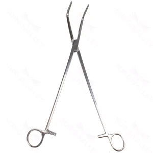 Mixter hemostatic micro forceps 12 delicate angled 90° serrated jaws ring handle – surgivalley (001210299)