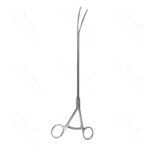12 1/4" VATS-DeBakey-Klemme mit Ratsche, 60mm gekrümmtes Maul – surgivalley (027210120)