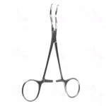 5 1/4" Cooley Pinça pediátrica com hastes anguladas e mandíbula reta