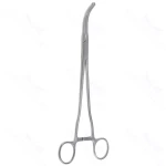 Pinza B de 9 1/2" mango recto mandíbula agudamente curva