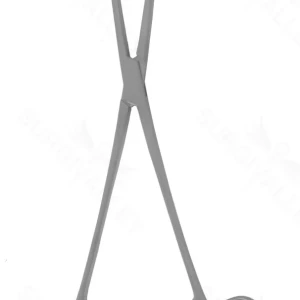 Johns Hopkins 斗牛犬钳施用钳，9" angled 钳口，环柄 – surgivalley (111210104)