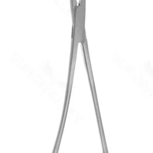 Derra 下腔静脉钳 7 3/4" 大型 angled 28.0mm 长 x 15.0mm 深纵向锯齿钳口 环柄 – surgivalley (004210120)