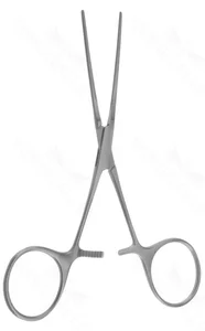 Cooley vascular tissue forceps 12 delicate straight serrated atraumatic jaws flat handle – surgivalley (111210005)