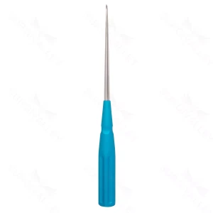 10" Color cervikal curette turkis, lige, størrelse 3-0 2.9mm – surgivalley (008210444)