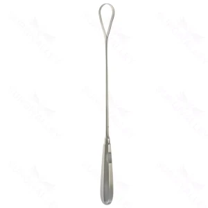 Cureta de placenta Bumm (Recamier) 11 3/4" maleable, cortante 28mm – surgivalley (008210046)