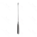 Cureta uterina Sims de 11" maleable, tamaño n.º 9, punta curva afilada, mango brun