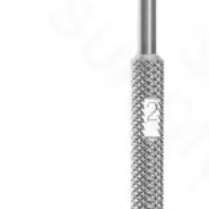 Single-Use Buck ear curette 6" straight size #0 1.5mm diameter blunt edge round handle – surgivalley (055210096)