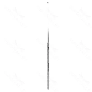 Buck-ørekürette 6" vinklet størrelse #1 2.0mm diameter skarp kant rundt håndtag – surgivalley (008210632)