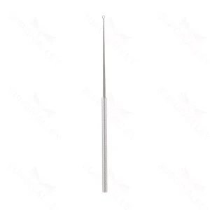 Single-Use Buck ear curette 6" straight size #1 2.0mm diameter sharp edge round handle – surgivalley (055210094)