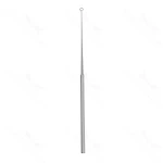 Buck ear curette 6 angled size #2 2.5mm diameter blunt edge round handle
