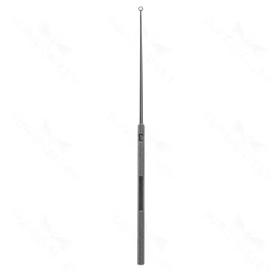 Single-Use Buck ear curette 6" straight size #2 2.5mm diameter blunt edge round handle – surgivalley (055210098)
