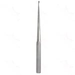 Brun curette 9 bayonet shaft, low profile angled up 40° size #0 cup, brun handle