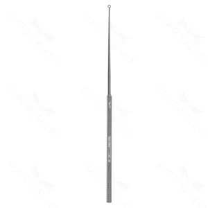 Buck-ørekürette 6" lige størrelse #3 3.0mm diameter skarp kant rundt håndtag – surgivalley (008210634)