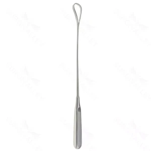 Cureta de placenta Bumm-Recamier, maleable de 24.0mm de ancho, borde cortante, mango hexagonal – surgivalley (008090012)