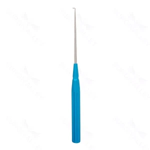 Farvet lumbalkürette vinklet 90° 3-0 turkis – surgivalley (008210528)