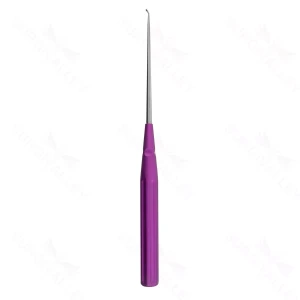Farvet lumbalkurette omvendt vinklet 4 0 violet instrument – surgivalley (008210515)