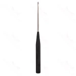 Color Lumbar Curette Straight 5 Black for General Surgery and Neurosurgery