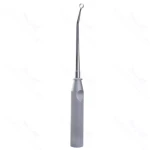 Brun (Spratt) bone curette 9 angled size #2, oval cup, brun handle