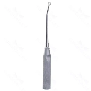 Brun (Spratt) bone curette 9 angled size #2, oval cup, brun handle – surgivalley (008210256)