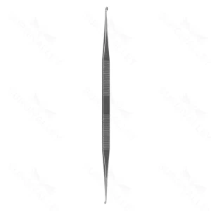 House stapes curette 7 double-ended angled 10° 1.6mm and 2.0mm cups flat handle – surgivalley (008210675)
