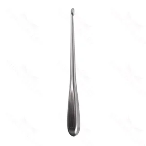 Spinal fusion curette 11 straight size #5, oval cup, brun handle – surgivalley (008210124)