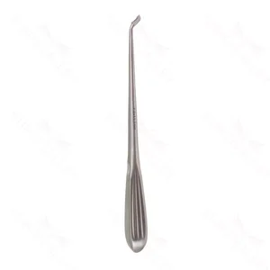 Flat back spinal fusion curette 9 angled size #4 cup, brun handle – surgivalley (008210175)
