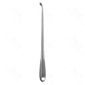 Flat back spinal fusion curette 9 reverse angled size #5 cup, brun handle – surgivalley (008210177)