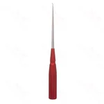Cureta cervical de color de 10" roja angulada Tamaño 6-0