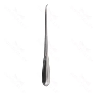 Kurette til spinal fusion 9" vinklet størrelse #1, oval kop, brun håndtag – surgivalley (008210168)