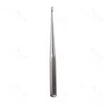Spinal fusion curette 9 straight size #6, oval cup hexagonal handle