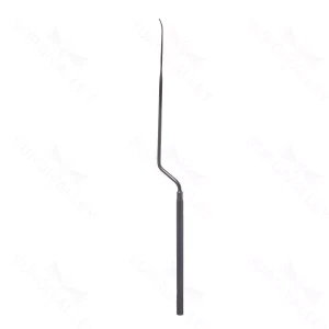 Penfield dissector 7 1/4 double-ended size #2, slightly curved dissector, wax packer flat handle, ceramic coated