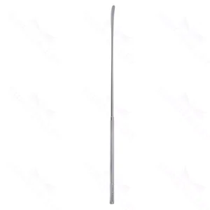 Microdisector Caspar de 9" con eje de bayoneta curvado, hoja ancha de 4.5mm y mango redondo – surgivalley (017210032)