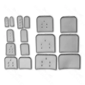 25.4×25.4mm Osteotome Guards vented blue – surgivalley (012210016)