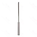Spinal fusion osteotome 7 curved 4.0mm wide round handle
