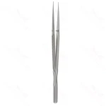 15cm Pierse Forceps - round Handle 8mm dia 0.3mm Tips