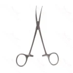 Crile-Hämostasezange 14" gebogen, gezahnte Backen, Ringgriff