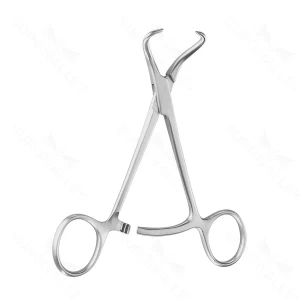 Pinza de reducción ósea percutánea para falanges 5" mordazas curvas mango anular con trinquete – surgivalley (001210590)