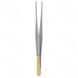 Surgical Tissue Forceps 14.5 cm (5.7) TC (Gold Handle) – surgivalley (001210724)