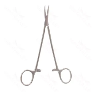 6 1/4" Hoyt-Blutstillungsklemme mit empfindlichen Maulflächen gebogen – surgivalley (001213711)