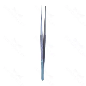 Gerald tissue forceps 7 delicate straight 1x2 teeth flat handle titanium – surgivalley (027210291)