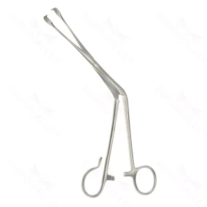 Pinzas de Amígdalas Tivnen de 7 7/8" anguladas dientes 3×3 – surgivalley (001211342)