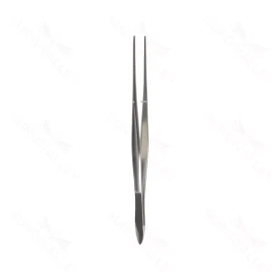 Cushing dressing forceps 7 straight serrated jaws, semi-sharp dissecting end, gutsch handle – surgivalley (027210197)