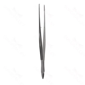 Cushing dressing forceps 7 straight serrated TC dusted jaws flat handle – surgivalley (027210200)