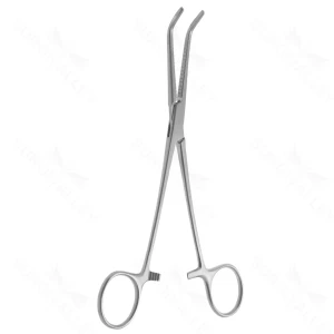 Pinzas Mixter de 10" mandíbulas serradas longitudinalmente en ángulo recto, puntas cruzadas serradas, mango de anillo – surgivalley (001210514)