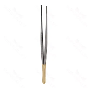 Surgical Tissue Forceps 1x2 Teeth 20.0 cm (8") TC (Gold Handle) – surgivalley (001210746)