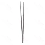 Gerald-dissektionspincet 7" delikat lige 1.0mm savtakkede spidser fladt håndtag