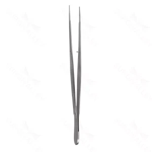 Gerald dressing forceps 7 delicate straight 1.0mm serrated tips flat handle – surgivalley (027210299)